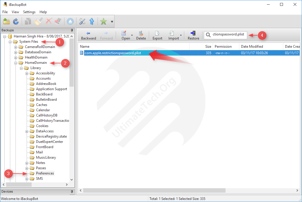 Hack Restrictions Passcode in iOS using Online Cracker